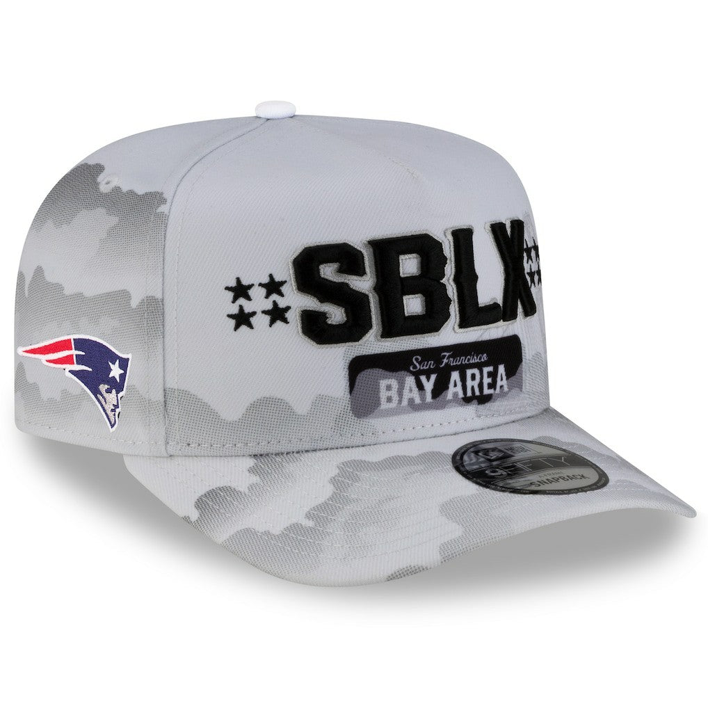 New England Patriots New Era Super Bowl LX Tarmac 9FIFTY Snapback Hat White - NFL
