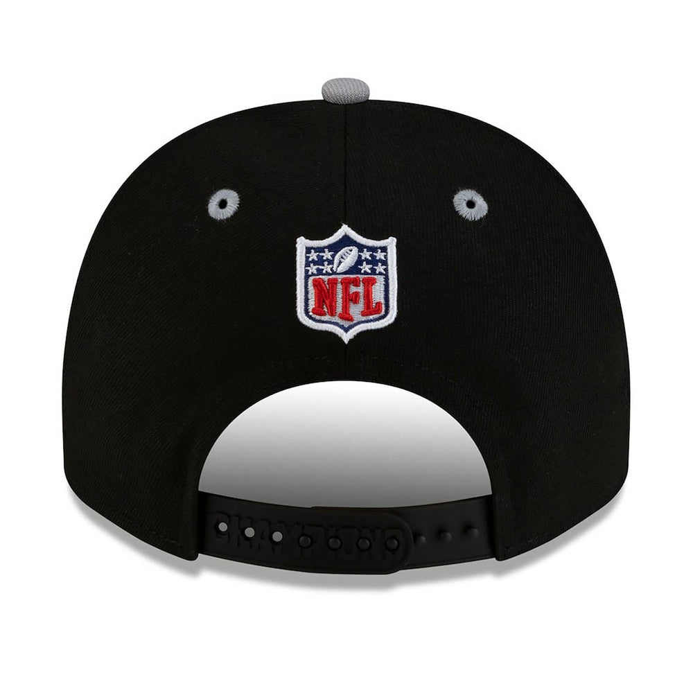 New England Patriots New Era 2025 AFC Champions Locker Room Trophy Collection A-Frame 9FIFTY Snapback Hat Black - NFL