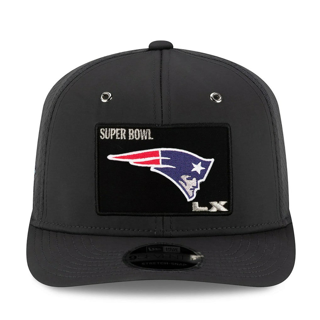 New England Patriots New Era Super Bowl LX Opening Night 9SEVENTY Adjustable Hat Charcoal - NFL