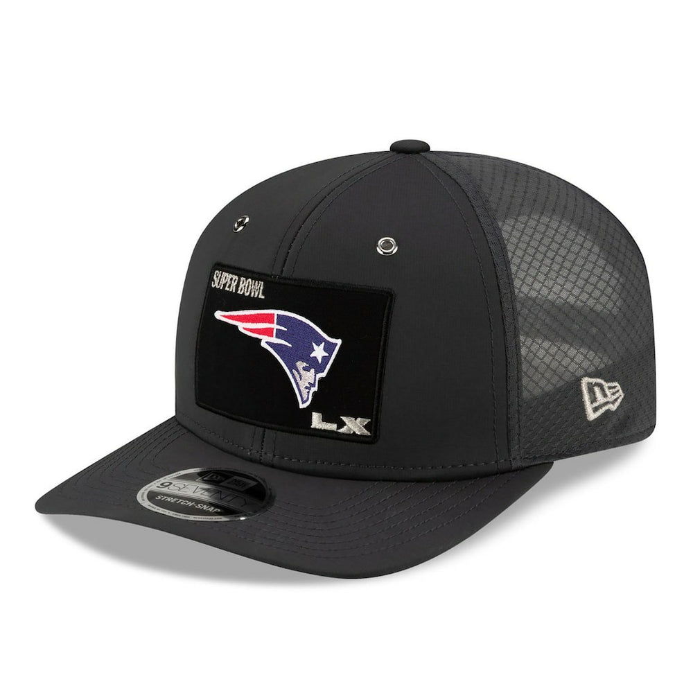 New England Patriots New Era Super Bowl LX Opening Night 9SEVENTY Adjustable Hat Charcoal - NFL