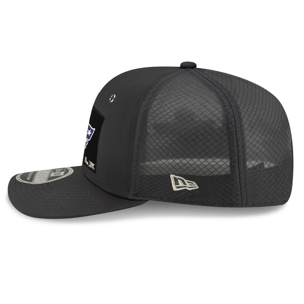 New England Patriots New Era Super Bowl LX Opening Night 9SEVENTY Adjustable Hat Charcoal - NFL