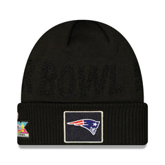 New England Patriots New Era Super Bowl LX Opening Night Cuffed Knit Hat Black - NFL