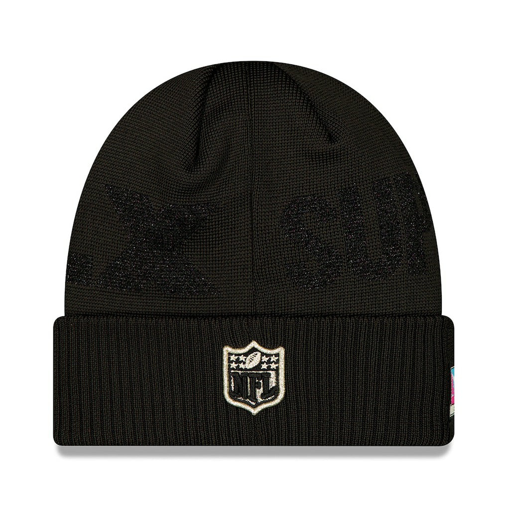 New England Patriots New Era Super Bowl LX Opening Night Cuffed Knit Hat Black - NFL