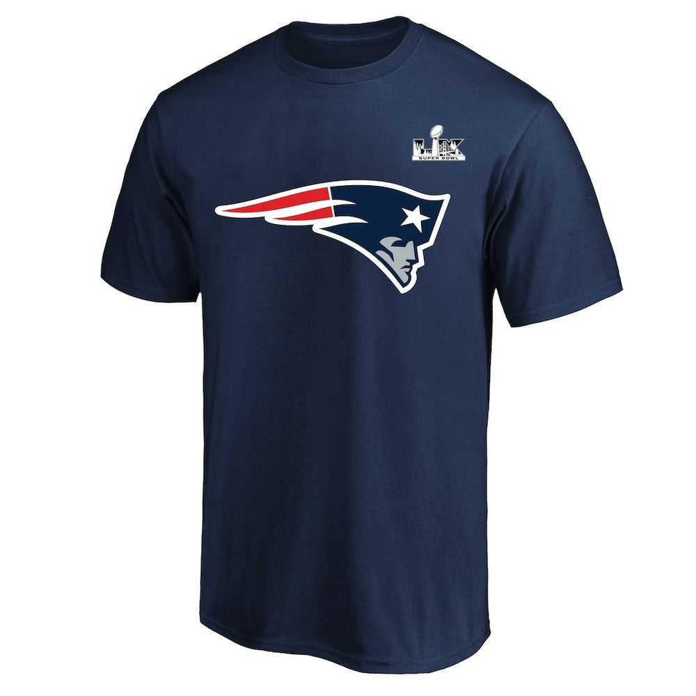 Drake Maye New England Patriots Super Bowl LX Patch Big & Tall Name & Number T-Shirt Navy - Fanatics
