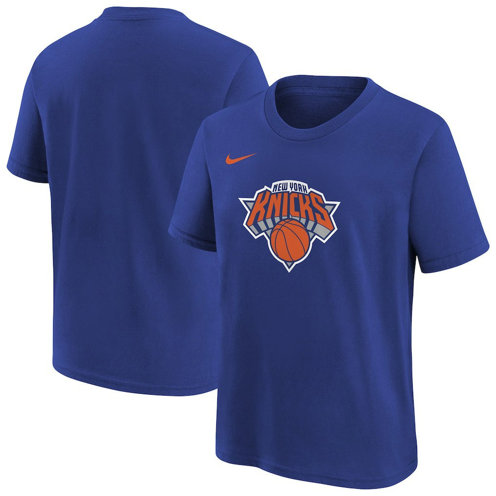 Nike - New York Knicks Youth Team Essential Logo T-Shirt - Blue