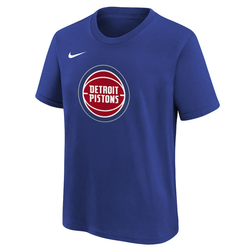 Nike - Detroit Pistons Youth Team Essential Logo T-Shirt - Blue