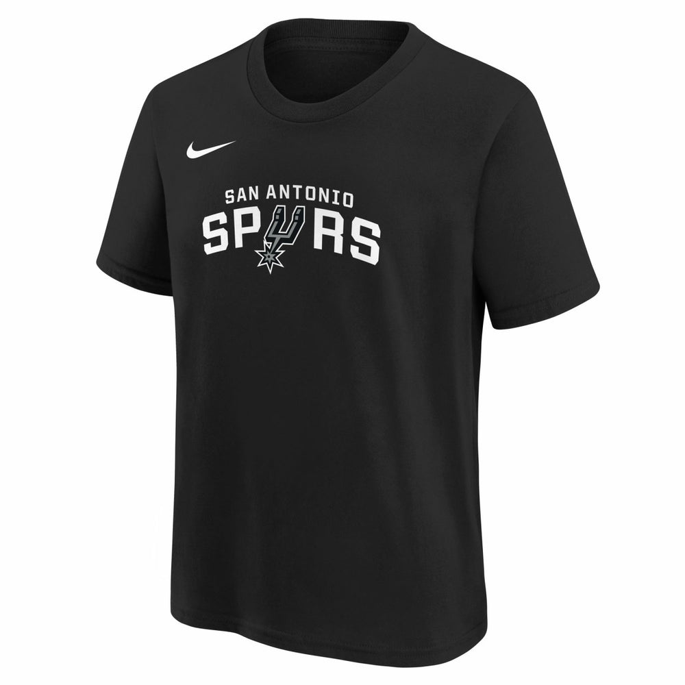 Nike - San Antonio Spurs Youth Team Essential Logo T-Shirt - Black