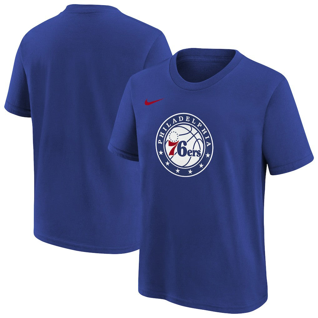 Nike - Philadelphia 76ers Youth Team Essential Logo T-Shirt - Royal