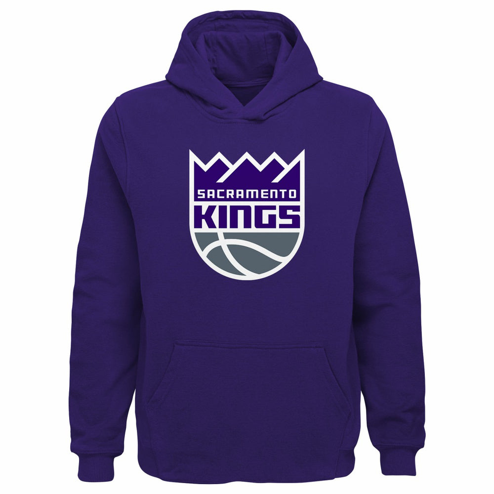 NBA - Sacramento Kings Outerstuff Youth Primary Logo Pullover Hoodie - Purple