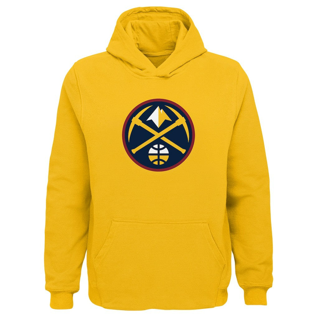 NBA - Denver Nuggets Outerstuff Youth Primary Logo Pullover Hoodie - Gold