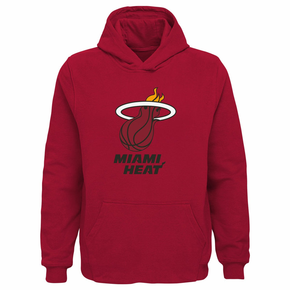 NBA - Miami Heat Outerstuff Youth Primary Logo Pullover Hoodie - Red