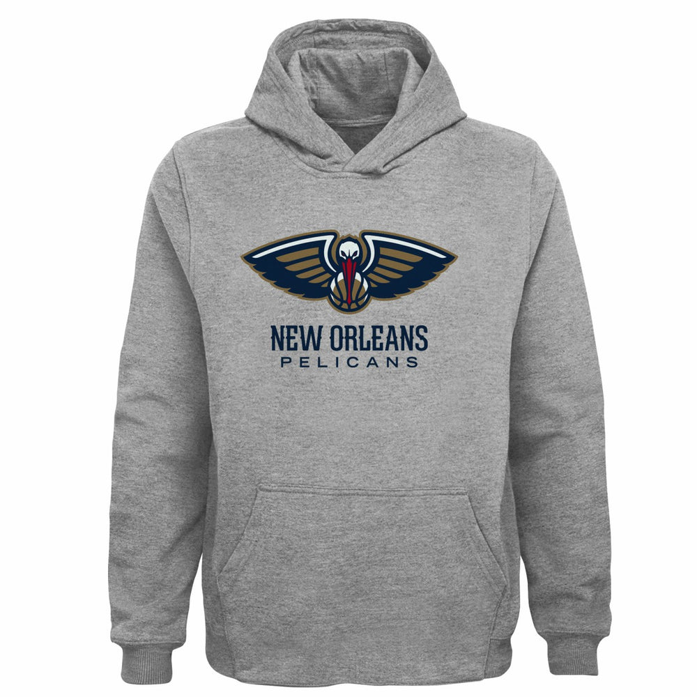 NBA - New Orleans Pelicans Outerstuff Youth Primary Logo Pullover Hoodie - Gray