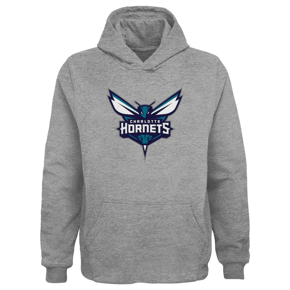 NBA - Charlotte Hornets Outerstuff Youth Primary Logo Pullover Hoodie - Gray