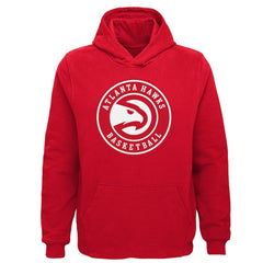 NBA - Atlanta Hawks Outerstuff Youth Primary Logo Pullover Hoodie - Red