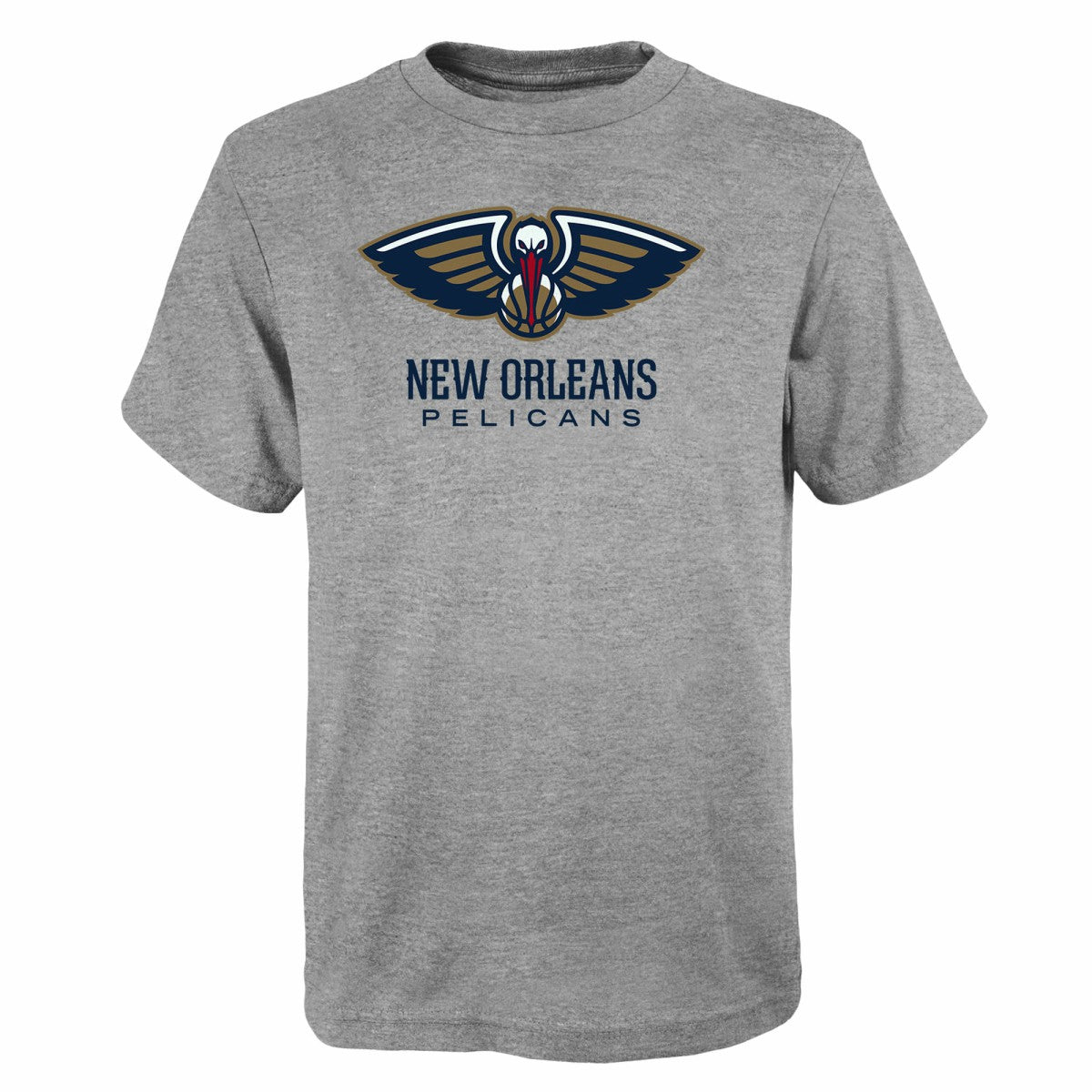 NBA - New Orleans Pelicans Outerstuff Youth Primary Logo T-Shirt - Gray
