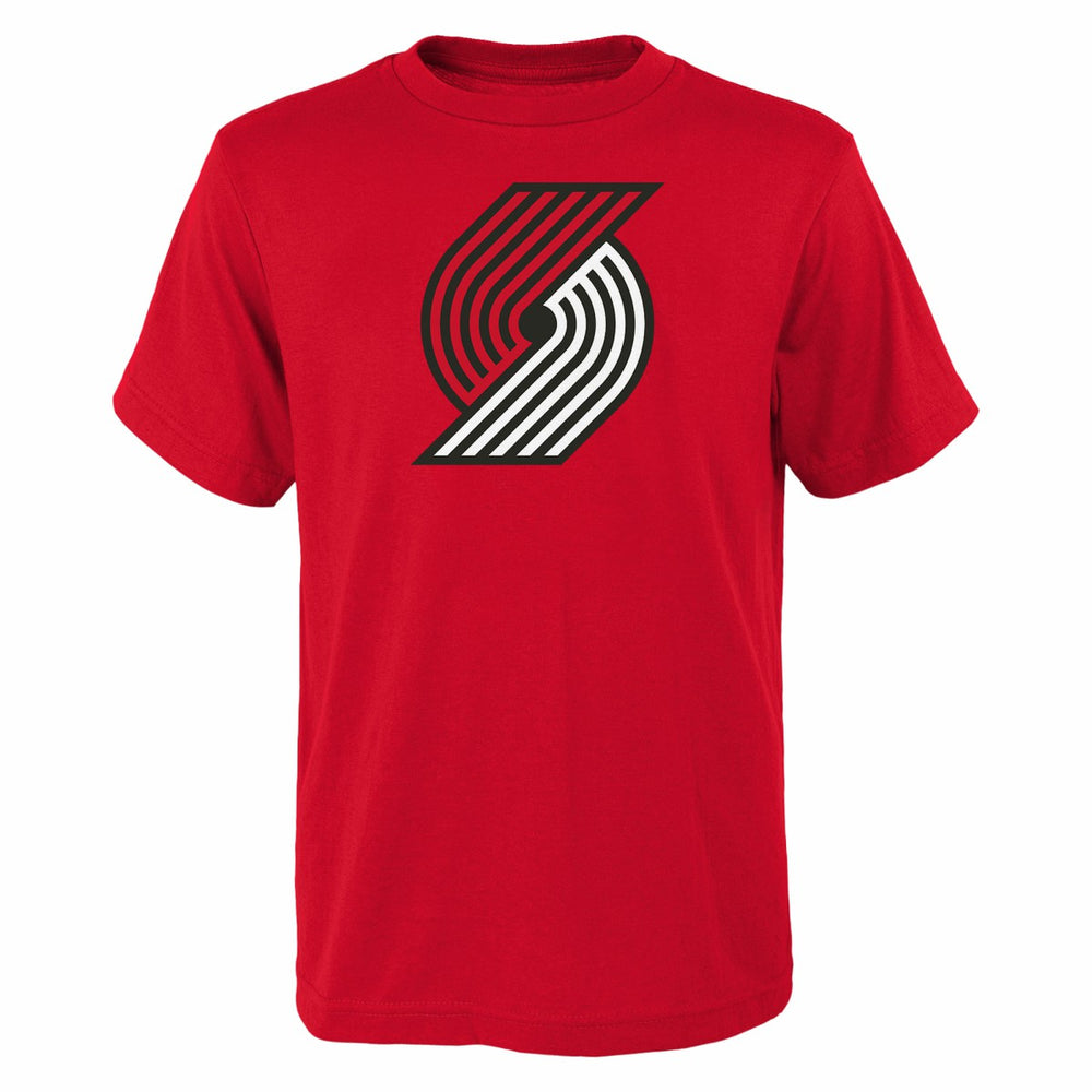 NBA - Portland Trail Blazers Outerstuff Youth Primary Logo T-Shirt - Red
