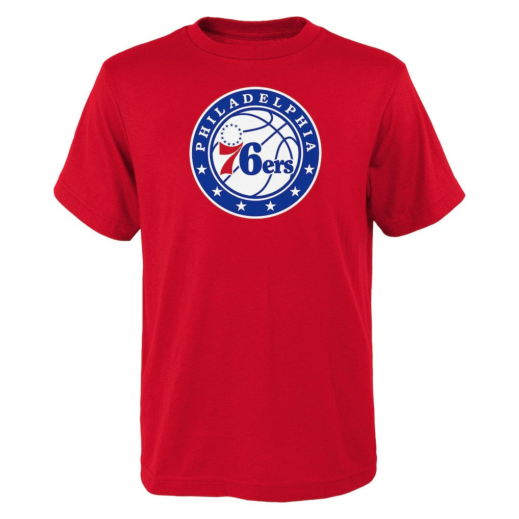 NBA - Philadelphia 76ers Outerstuff Youth Primary Logo T-Shirt - Red