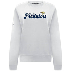 Nashville Predators - Levelwear Women's Yvette Big Script Tri-Blend Sweatshirt White