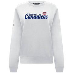 Montreal Canadiens - Levelwear Women's Yvette Big Script Tri-Blend Sweatshirt White