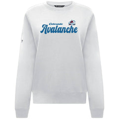 Colorado Avalanche - Levelwear Women's Yvette Big Script Tri-Blend Sweatshirt White