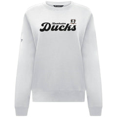 Anaheim Ducks - Levelwear Women's Yvette Big Script Tri-Blend Sweatshirt White