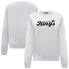 Los Angeles Kings - Levelwear Women's Yvette Big Script Tri-Blend Sweatshirt White