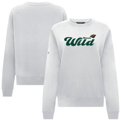Minnesota Wild - Levelwear Women's Yvette Big Script Tri-Blend Sweatshirt White