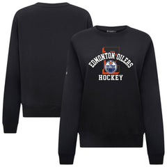 Edmonton Oilers - Levelwear Women's Yvette Limelight Big Letter Sweatshirt Black