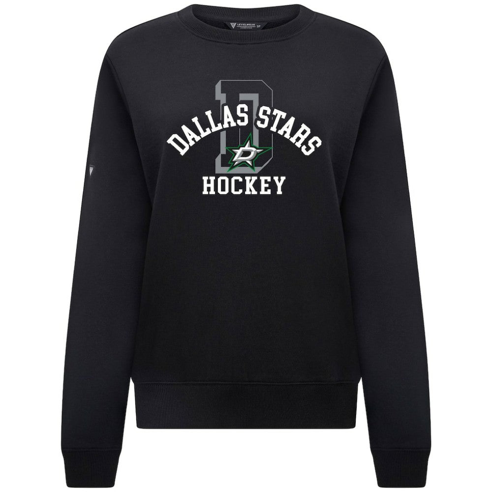 Dallas Stars - Levelwear Women's Yvette Limelight Big Letter Sweatshirt Black