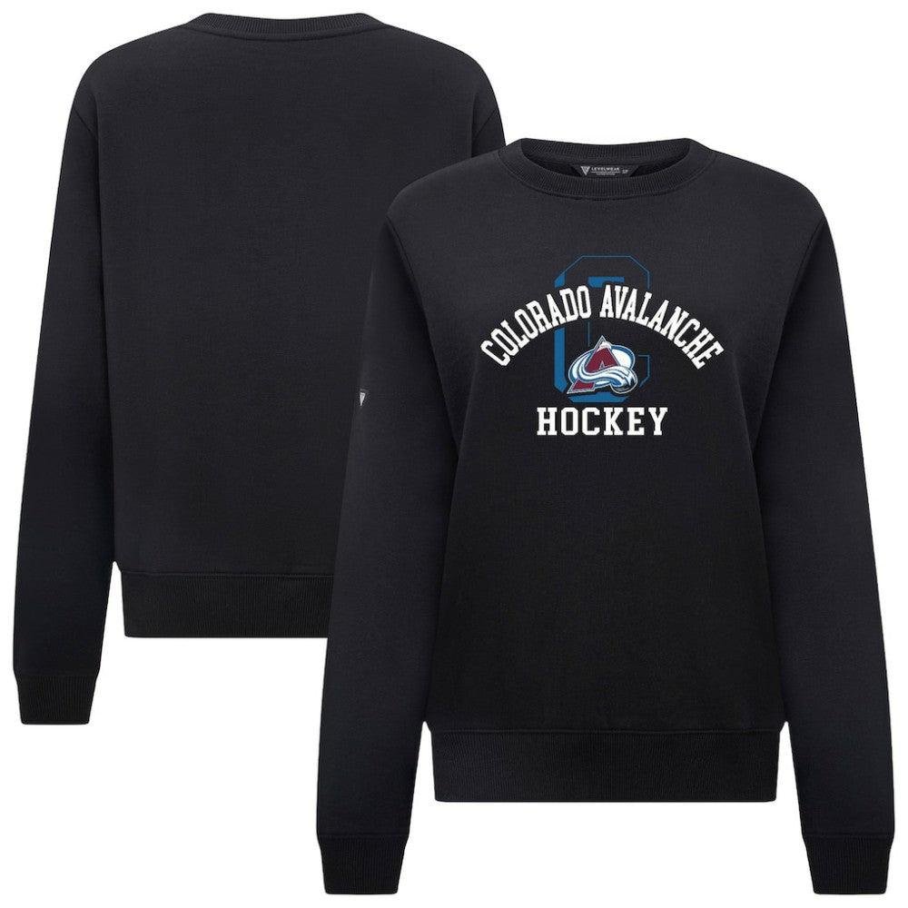 Colorado Avalanche - Levelwear Women's Yvette Limelight Big Letter Sweatshirt Black