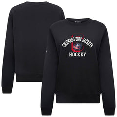 Columbus Blue Jackets - Levelwear Women's Yvette Limelight Big Letter Sweatshirt Black