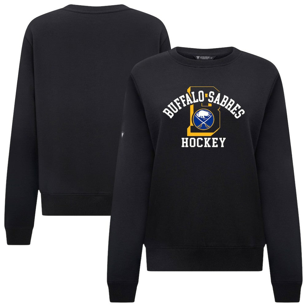 Buffalo Sabres - Levelwear Women's Yvette Limelight Big Letter Sweatshirt Black