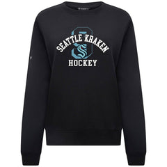 Seattle Kraken Levelwear Women's Yvette Limelight Big Letter Sweatshirt Black