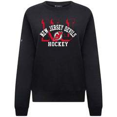 New Jersey Devils - Levelwear Women's Yvette Limelight Big Letter Sweatshirt Black