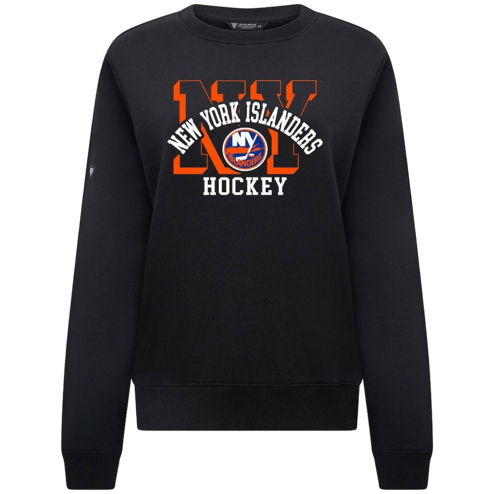 New York Islanders - Levelwear Women's Yvette Limelight Big Letter Sweatshirt Black