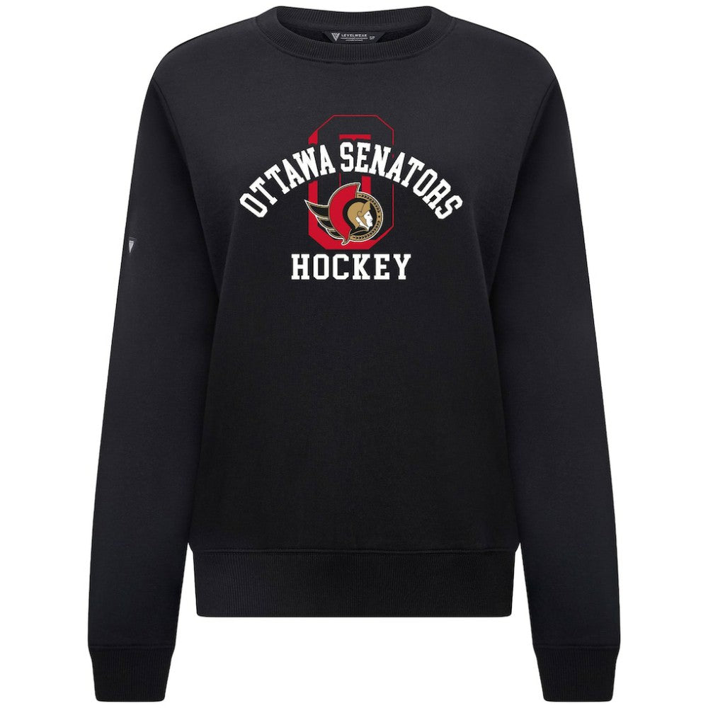 Ottawa Senators - Levelwear Women's Yvette Limelight Big Letter Sweatshirt Black