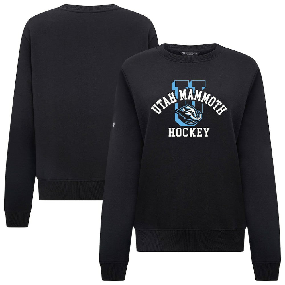 Utah Mammoth - Levelwear Women's Yvette Limelight Big Letter Sweatshirt Black