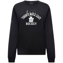 Toronto Maple Leafs - Levelwear Women's Yvette Limelight Big Letter Sweatshirt Black