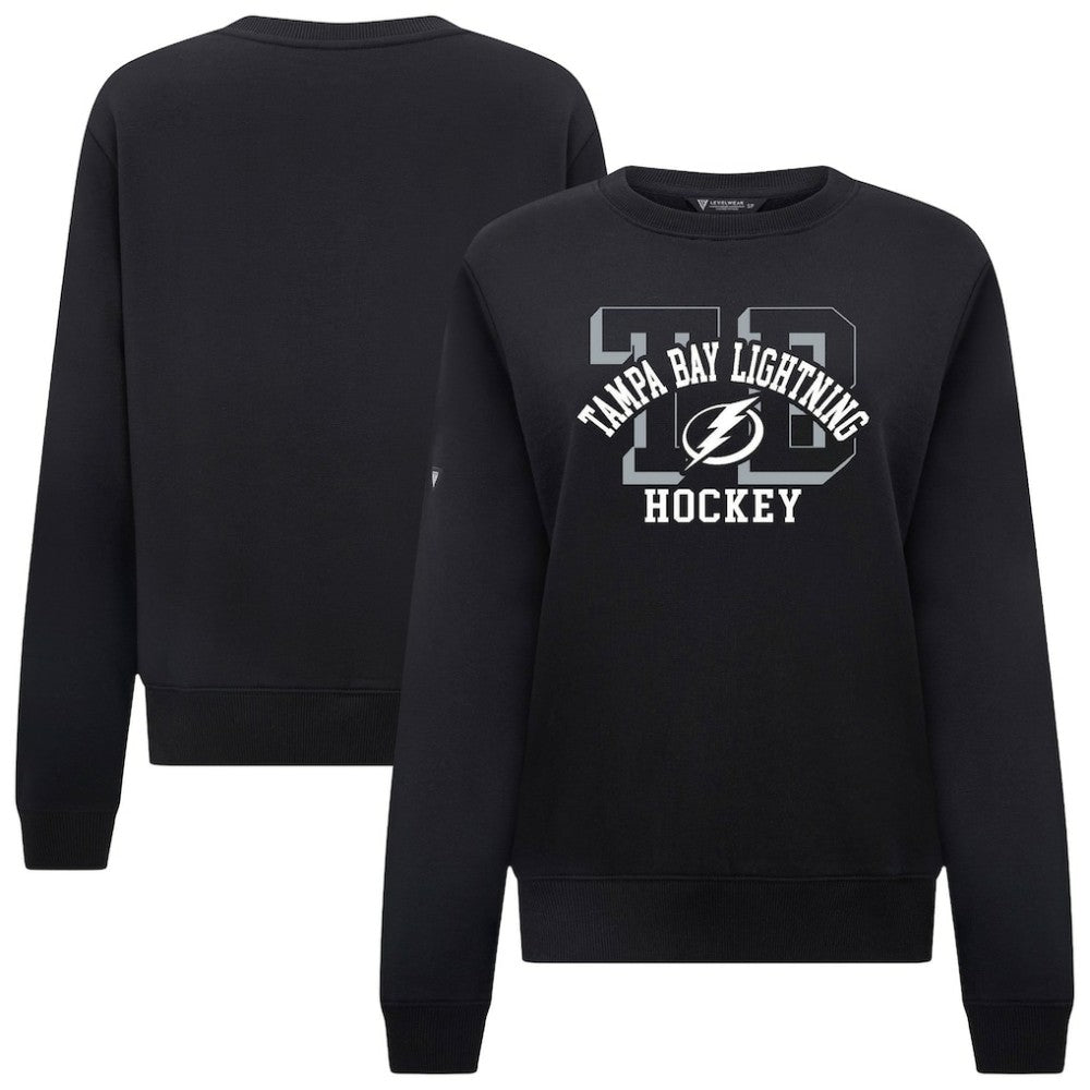 Tampa Bay Lightning - Levelwear Women's Yvette Limelight Big Letter Sweatshirt Black