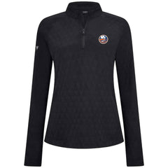 New York Islanders - Levelwear Women's Spike Raglan Quarter-Zip Top Black