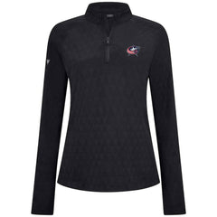 Columbus Blue Jackets - Levelwear Women's Spike Raglan Quarter-Zip Top Black