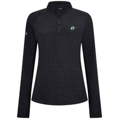 Dallas Stars - Levelwear Women's Spike Raglan Quarter-Zip Top Black