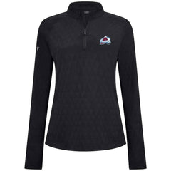 Colorado Avalanche - Levelwear Women's Spike Raglan Quarter-Zip Top Black