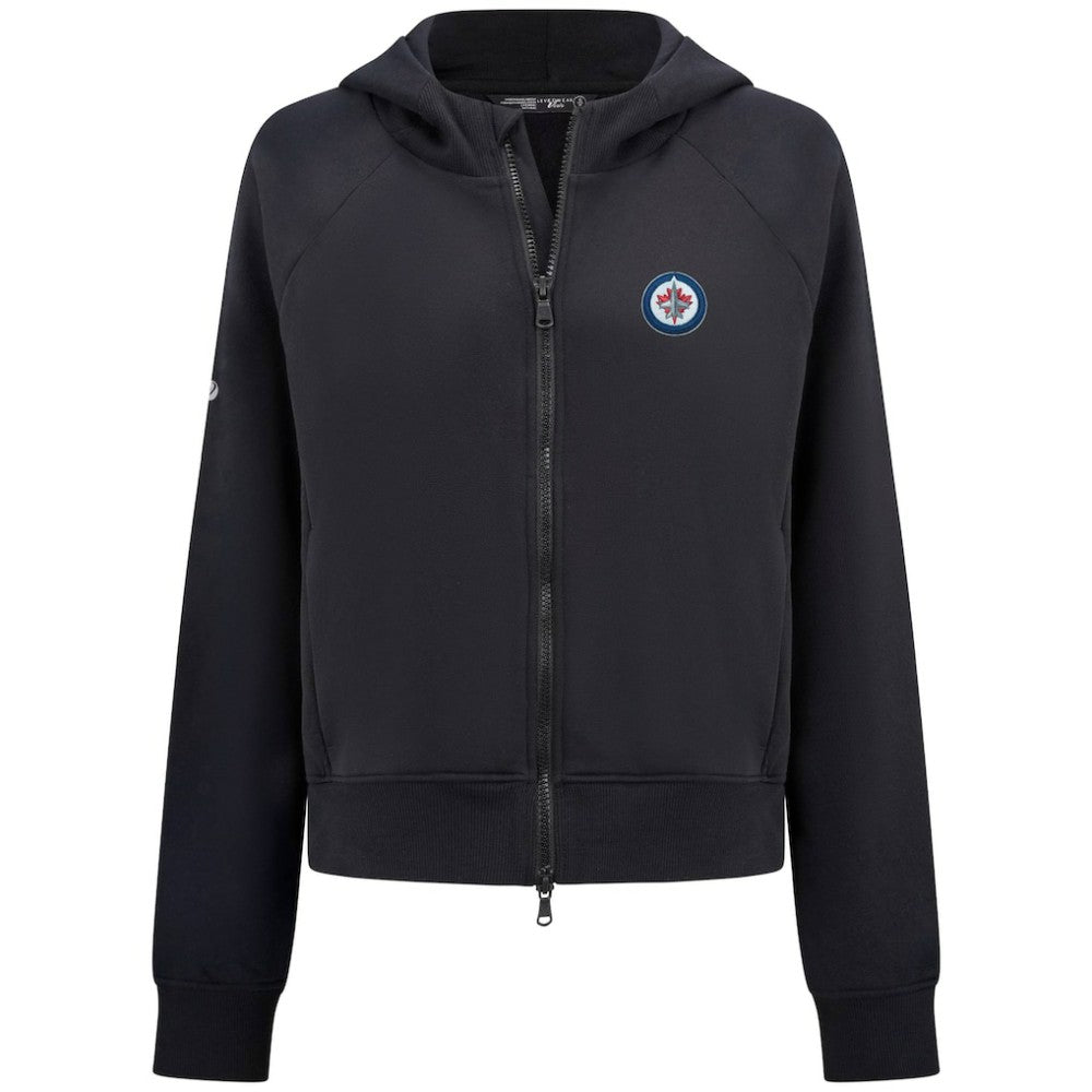 Winnipeg Jets - Levelwear Women's Judd Raglan Full-Zip Hoodie Black