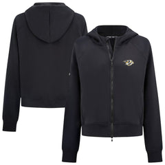 Nashville Predators - Levelwear Women's Judd Raglan Full-Zip Hoodie Black