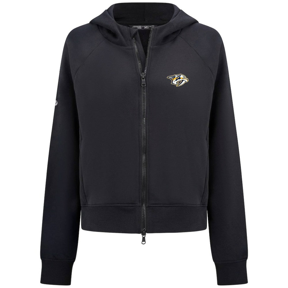 Nashville Predators - Levelwear Women's Judd Raglan Full-Zip Hoodie Black