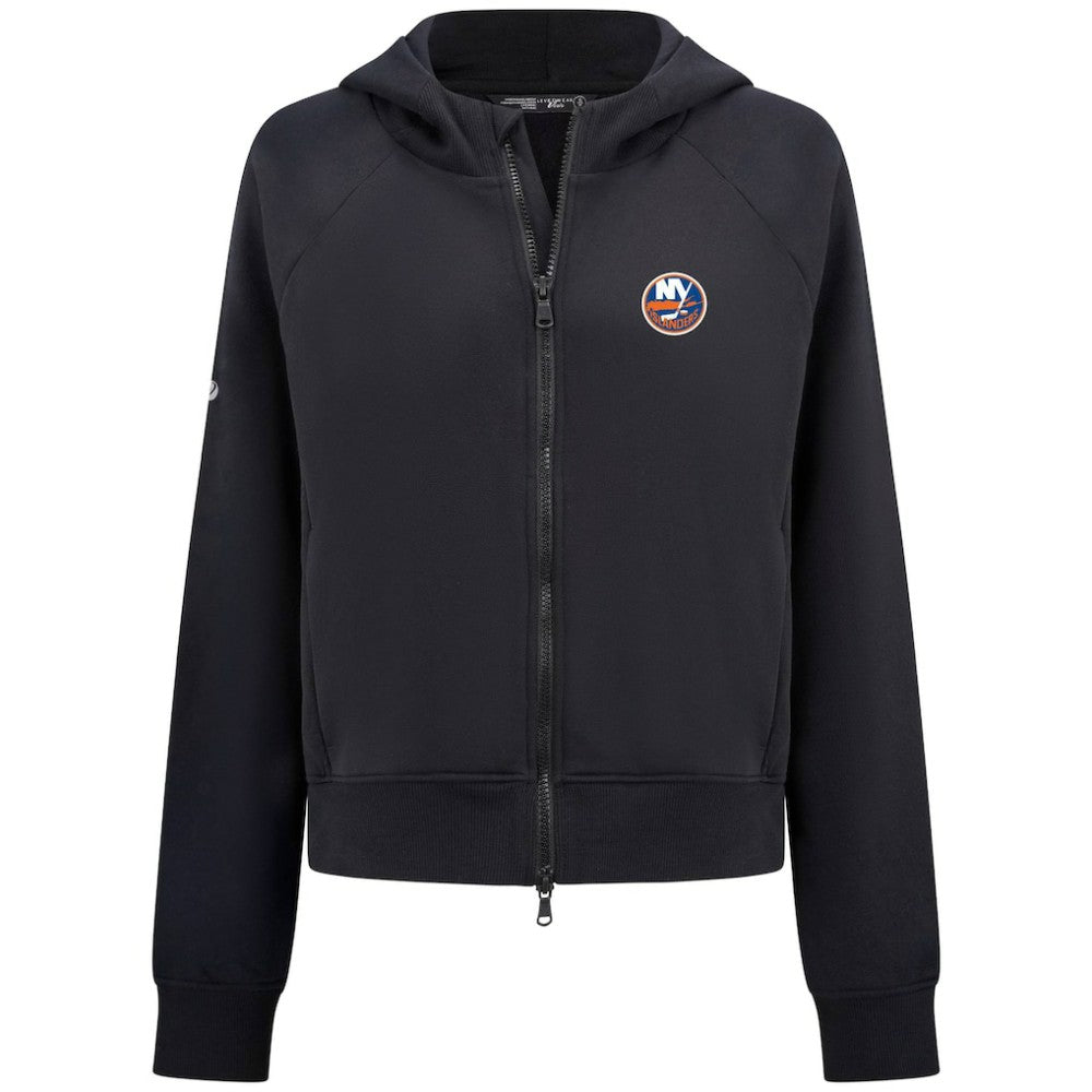 New York Islanders - Levelwear Women's Judd Raglan Full-Zip Hoodie Black