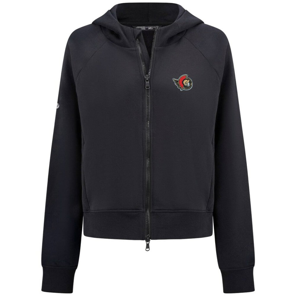 Ottawa Senators - Levelwear Women's Judd Raglan Full-Zip Hoodie Black