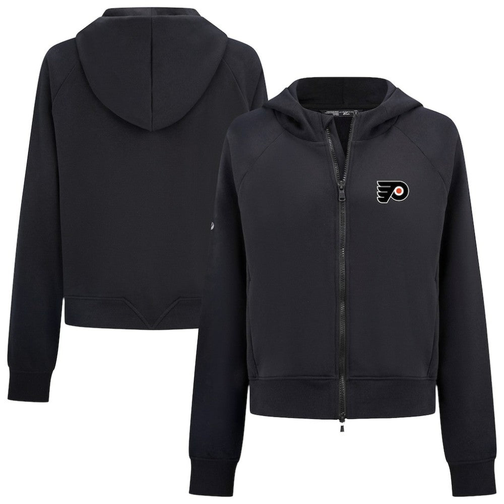 Philadelphia Flyers - Levelwear Women's Judd Raglan Full-Zip Hoodie Black