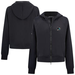 San Jose Sharks - Levelwear Women's Judd Raglan Full-Zip Hoodie Black